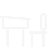 ícone escola cadeira e mesa
