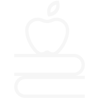 ícone professor maça e livro